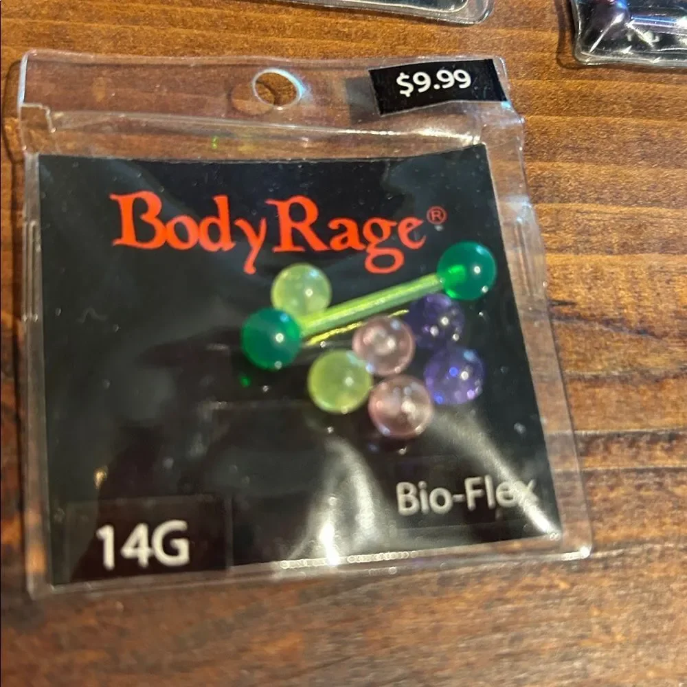 Body Rage Piercing Jewelry Set Black Gold Pink Multicolor Goth Whimsigoth Boho